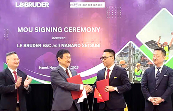 ベトナム現地企業と業務提携の様子